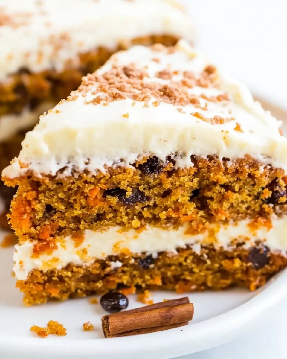 Pumpkin Carrot Cake with Cream Cheese Frosting
