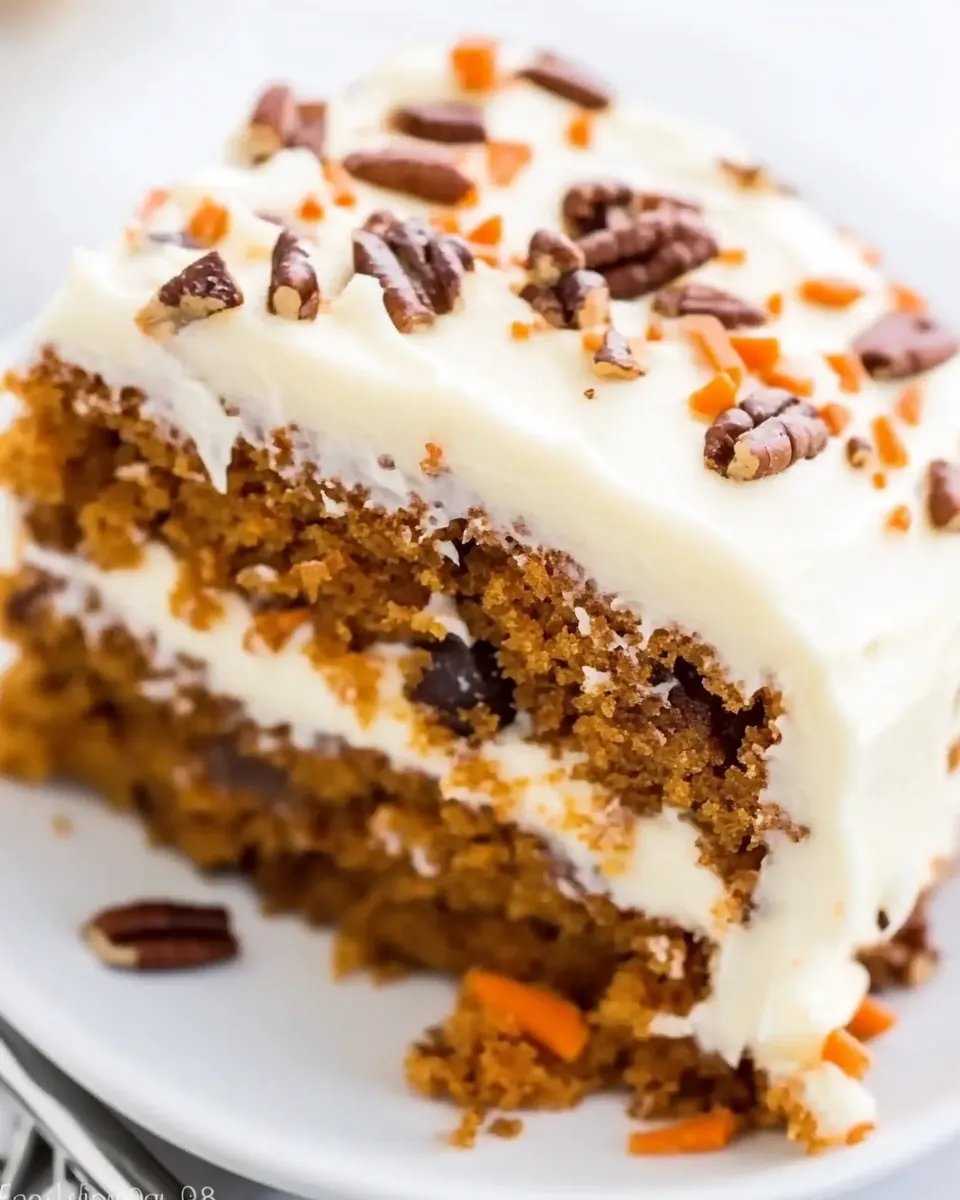 Pumpkin Carrot Cake with Cream Cheese Frosting