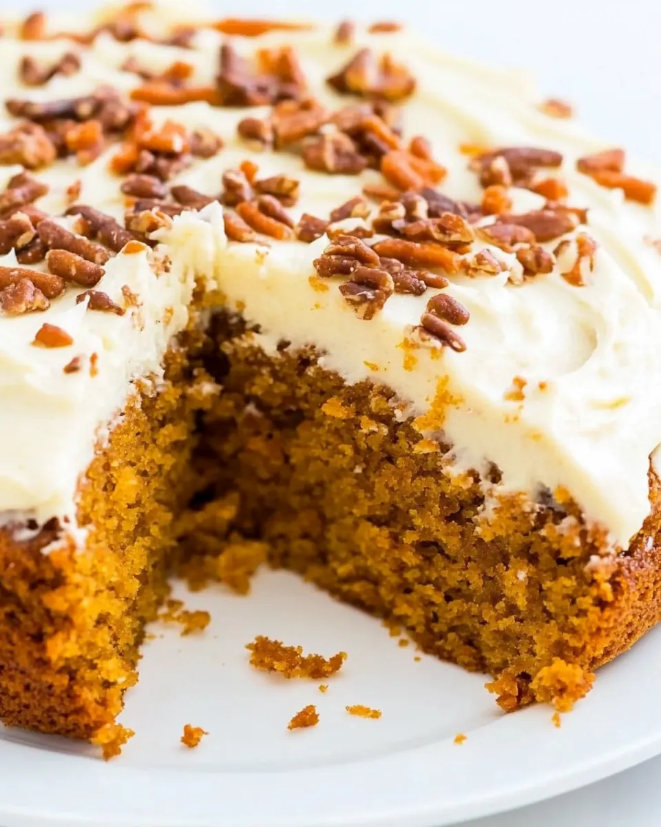 Pumpkin Carrot Cake with Cream Cheese Frosting