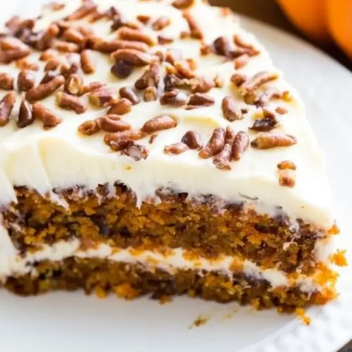 Pumpkin Carrot Cake with Cream Cheese Frosting
