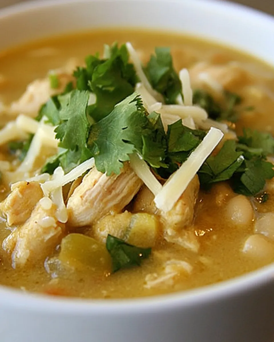Slow Cooker White Bean Chicken Chili