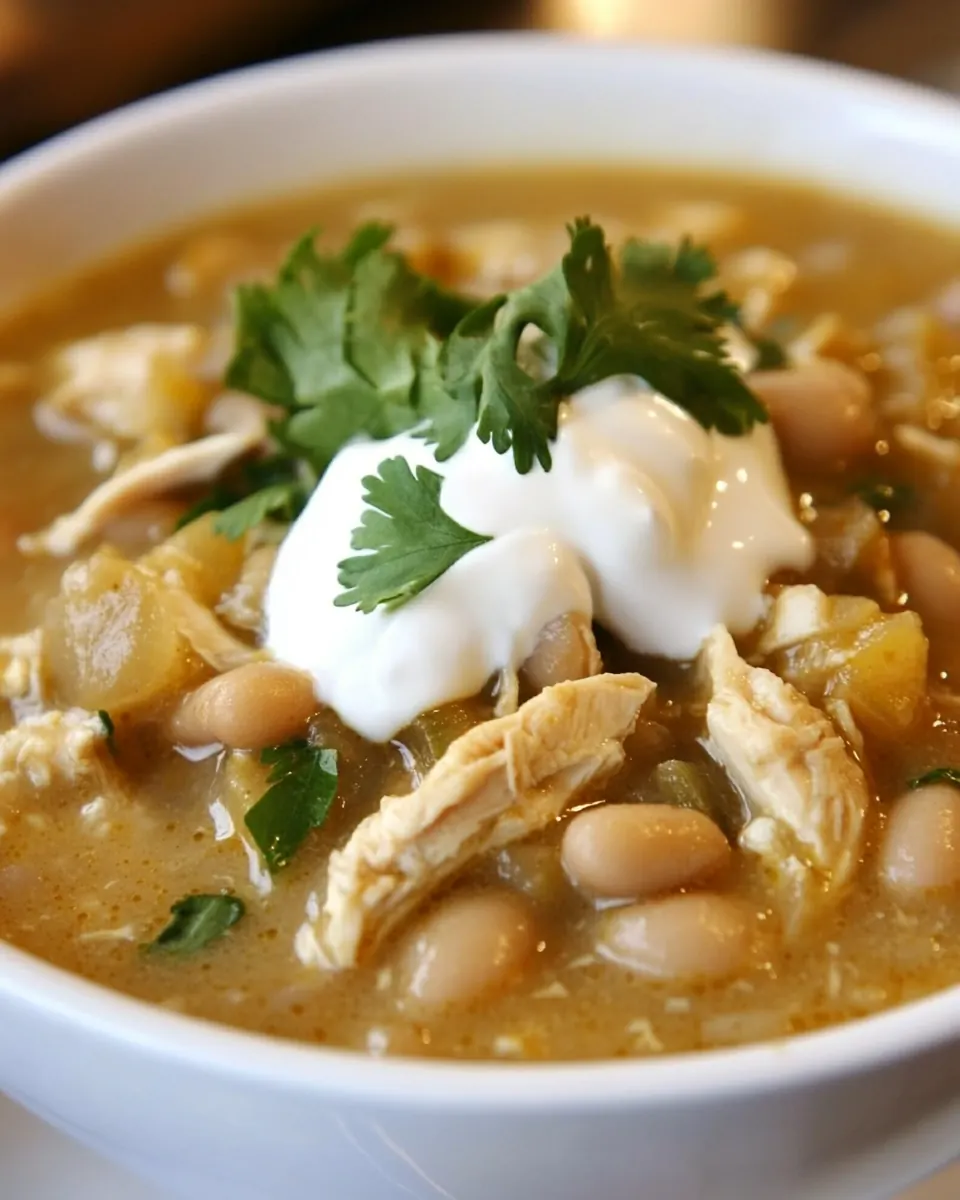 Slow Cooker White Bean Chicken Chili