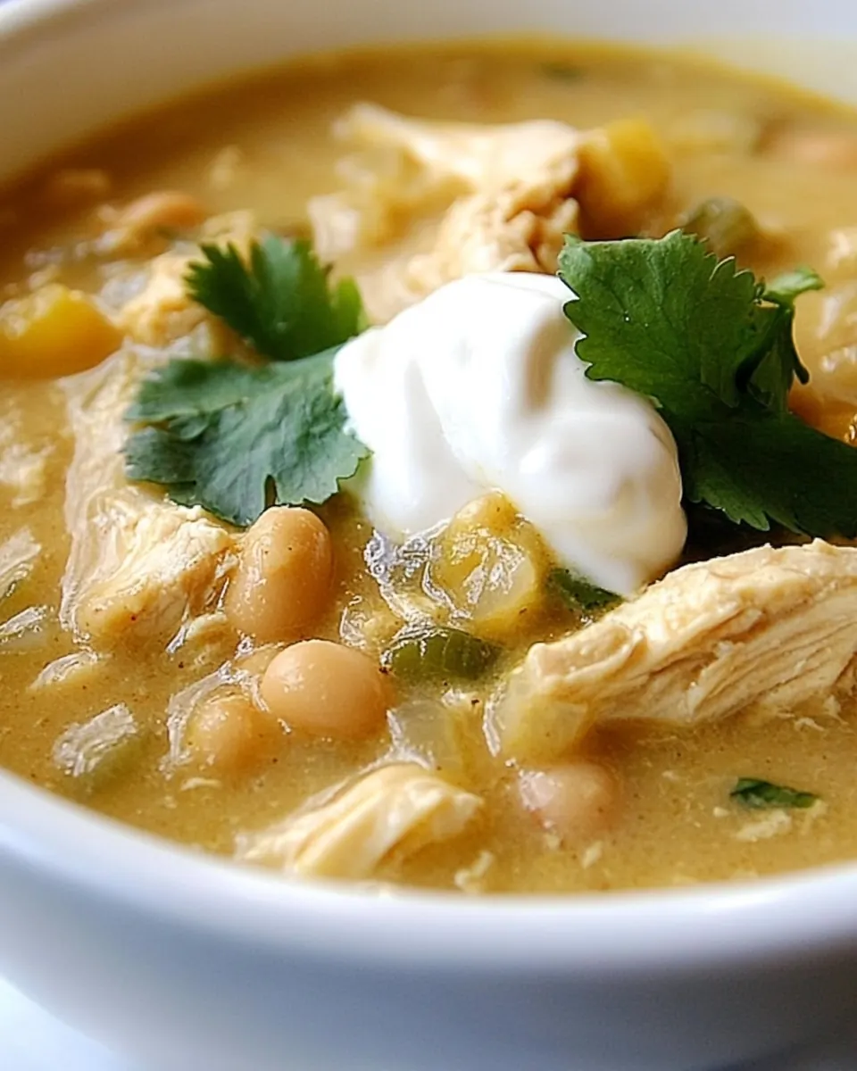 Slow Cooker White Bean Chicken Chili