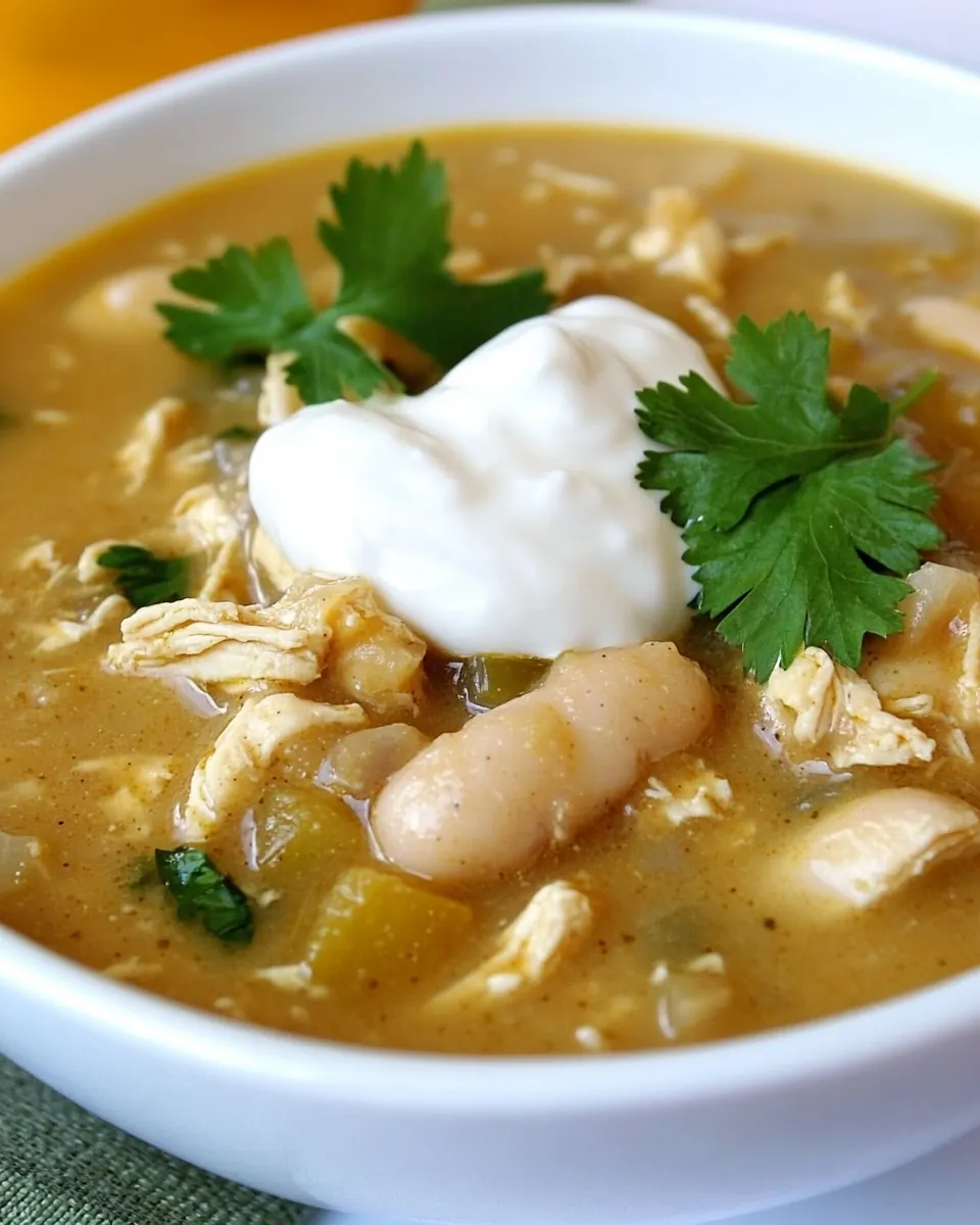 Slow Cooker White Bean Chicken Chili