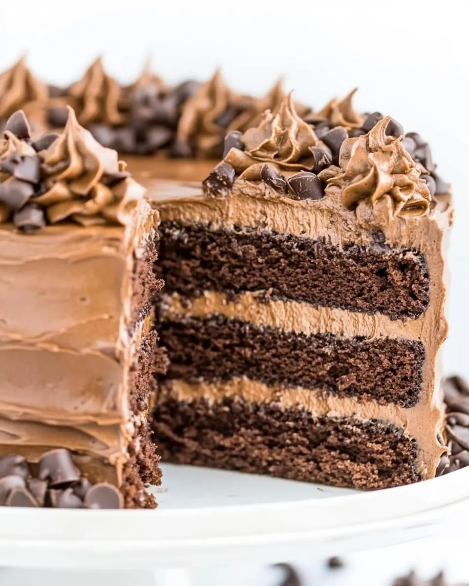 Triple Chocolate Layer Cake