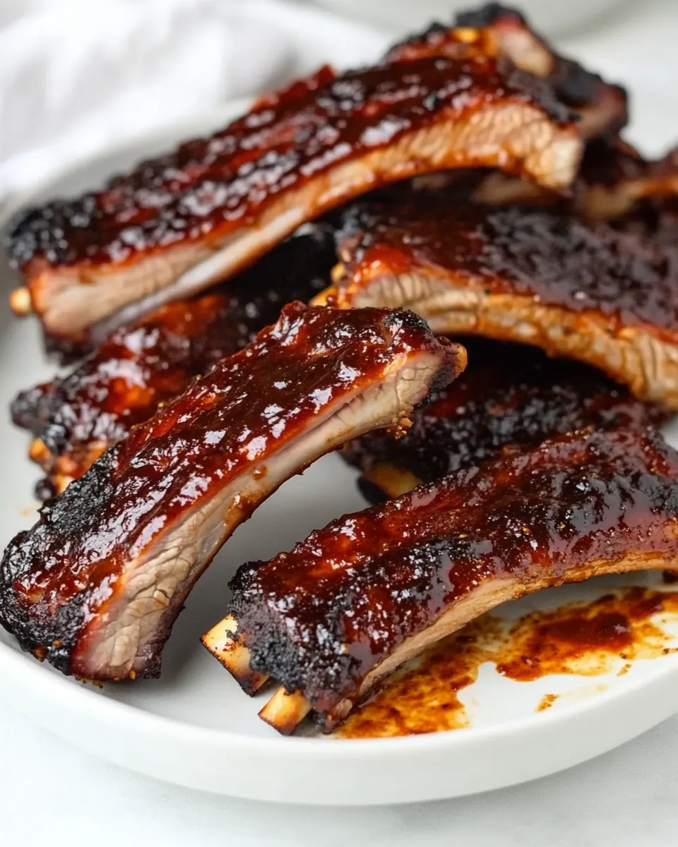 The Easiest BBQ Air Fryer Ribs