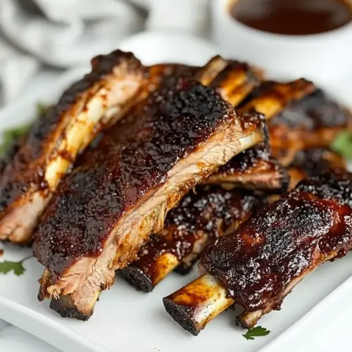 The Easiest BBQ Air Fryer Ribs