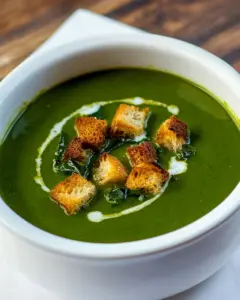 The Easiest Cream of Spinach Soup