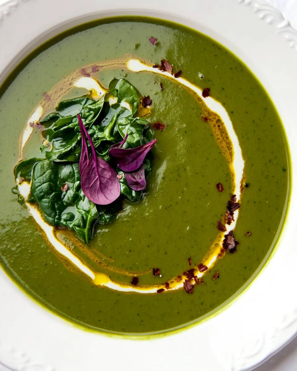 The Easiest Cream of Spinach Soup