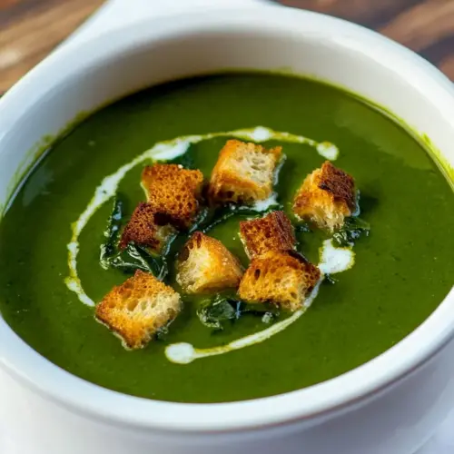 The Easiest Cream of Spinach Soup