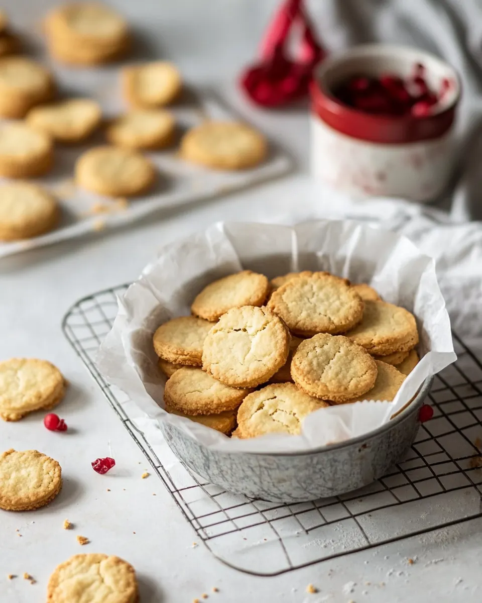 The Best Ever Whipped Vanilla Shortbread Biscuits