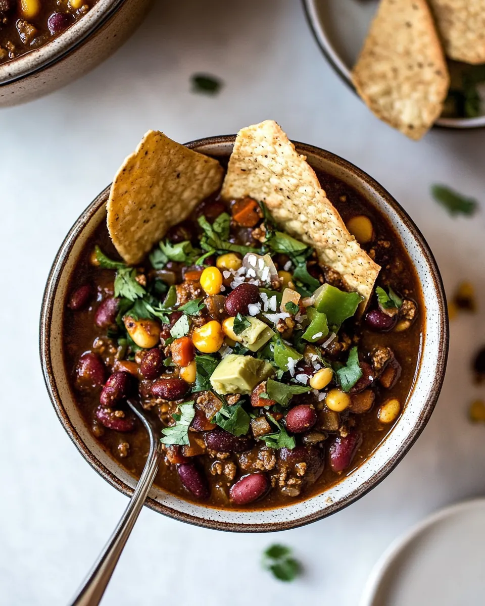 Three Bean Vegan Chili