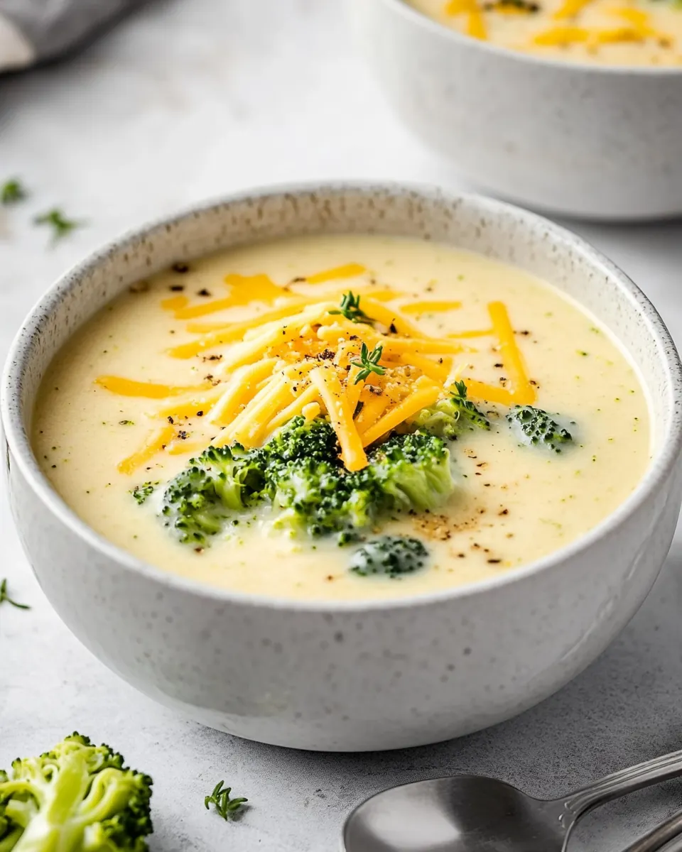 Three Cheese Broccoli Soup
