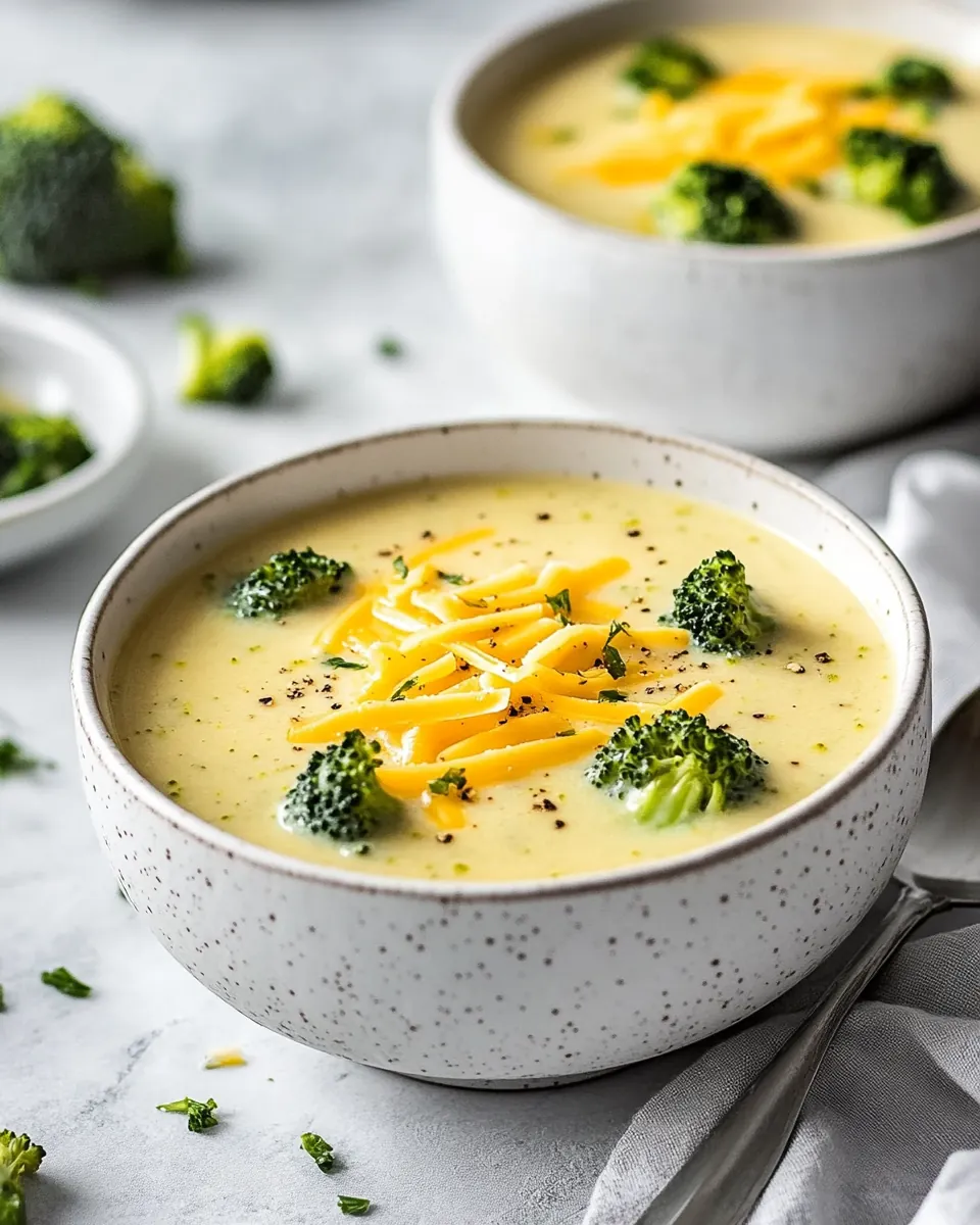 Three Cheese Broccoli Soup