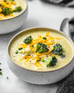 Three Cheese Broccoli Soup