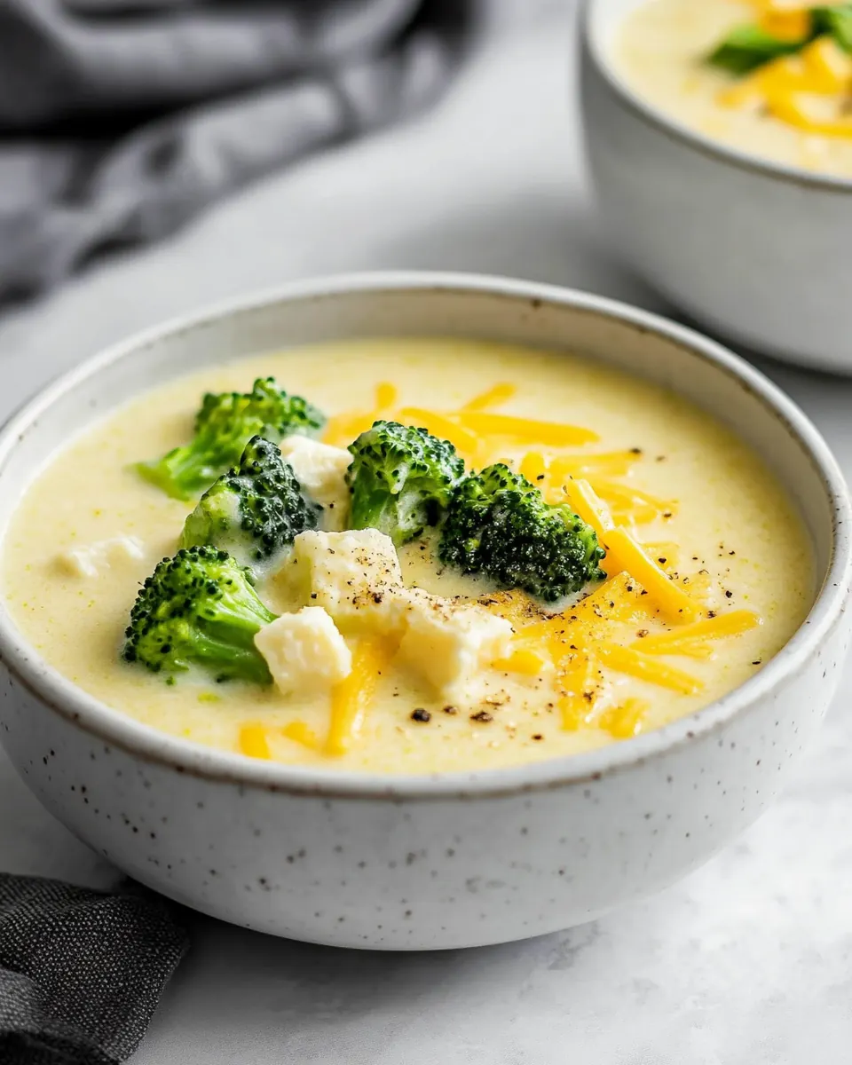Three Cheese Broccoli Soup
