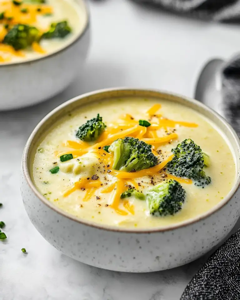 Three Cheese Broccoli Soup