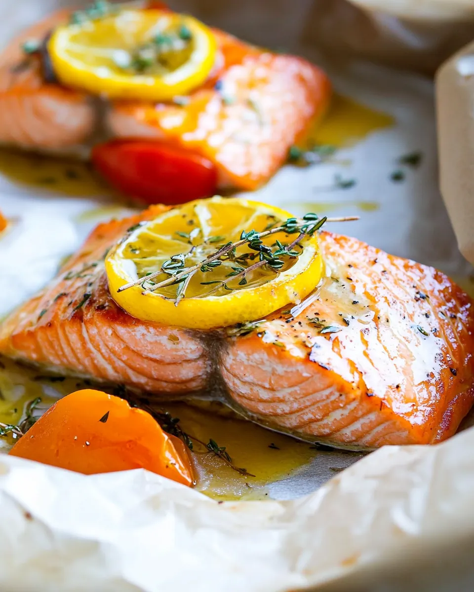 Thyme Butter Salmon Parcels