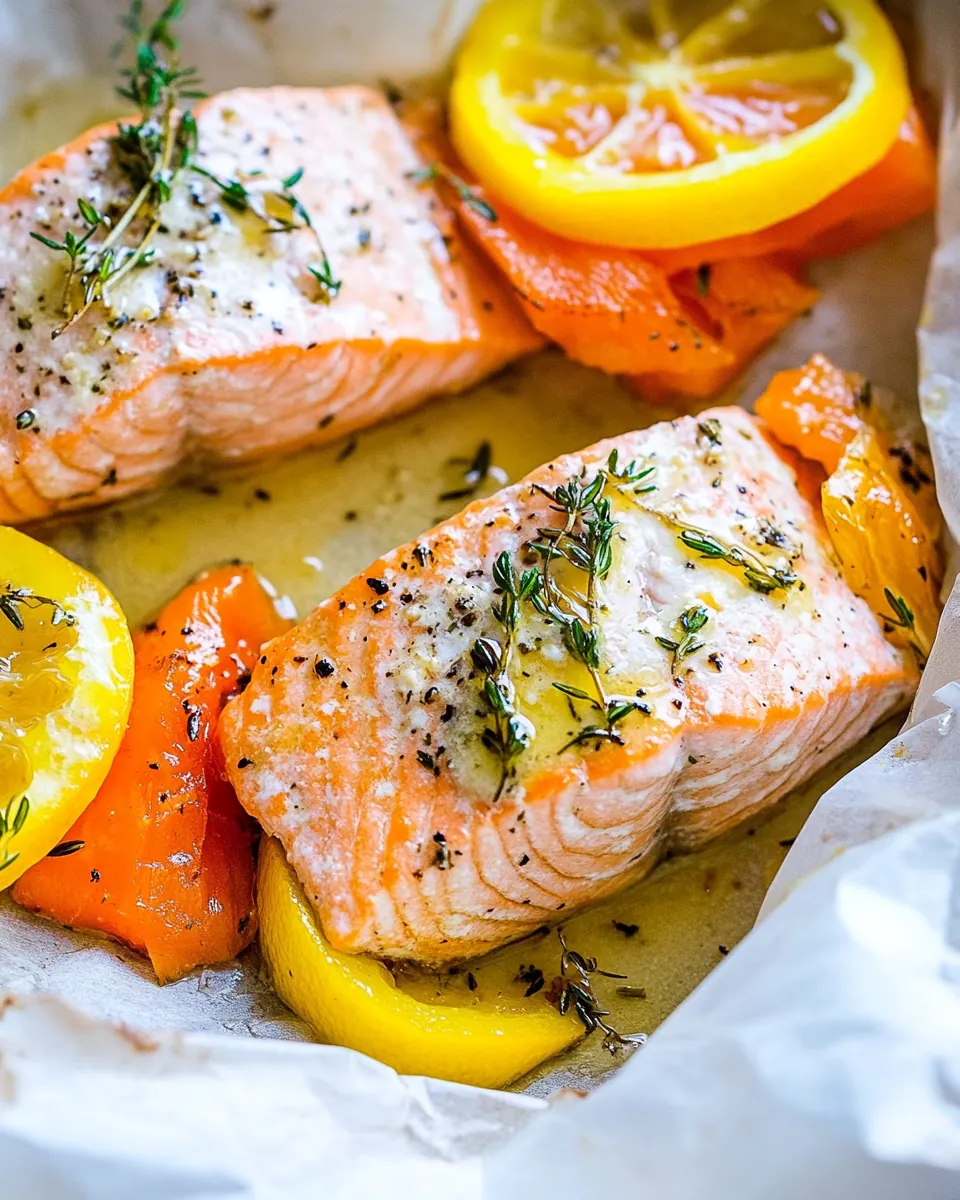 Thyme Butter Salmon Parcels