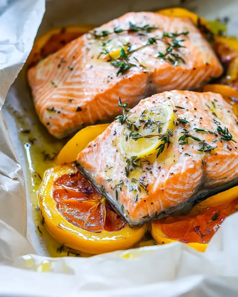 Thyme Butter Salmon Parcels