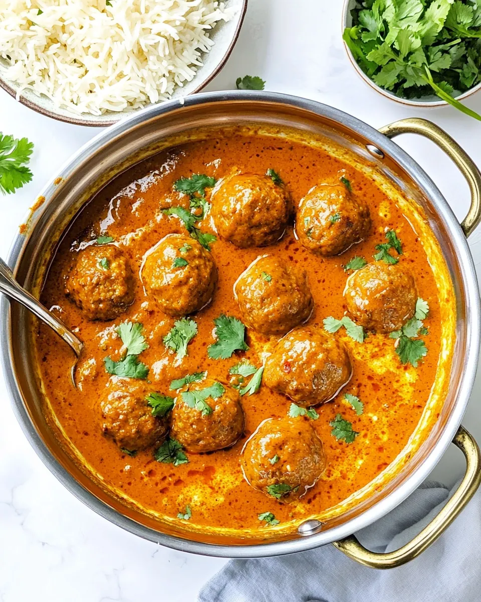 Tikka Masala Meatballs