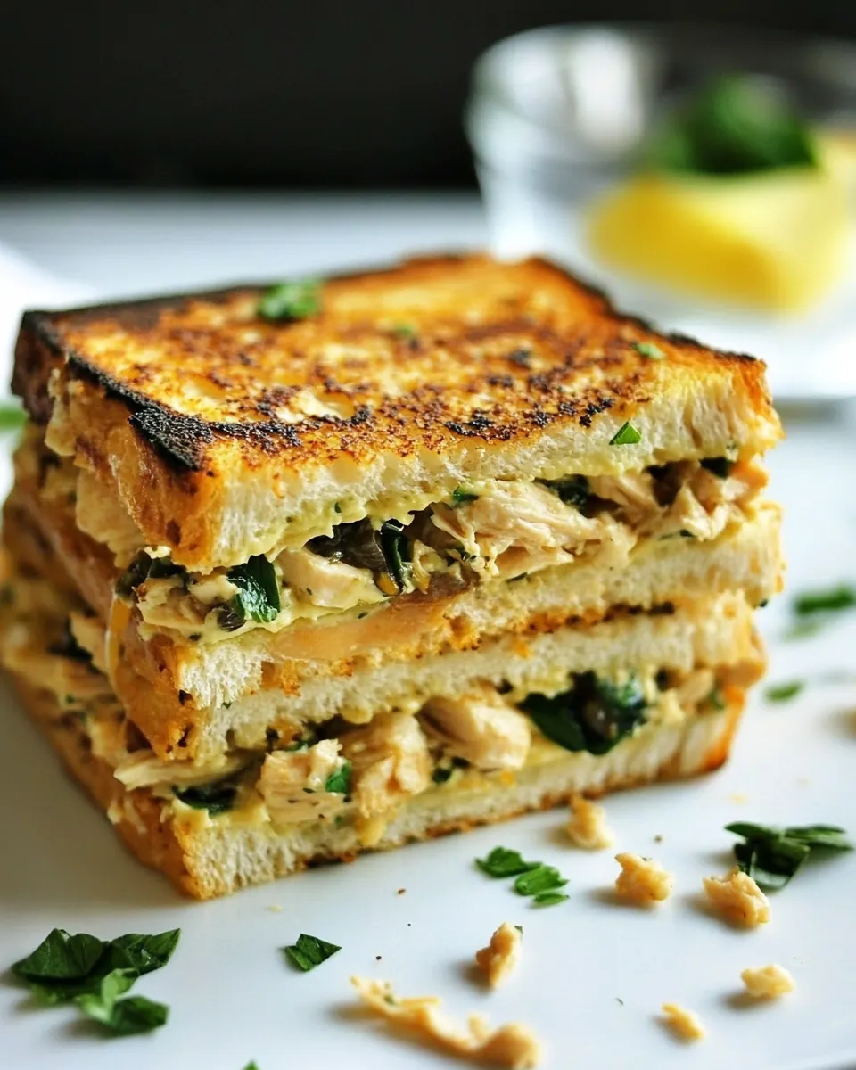 Toasted Balsamic Chicken Salad Sandwich