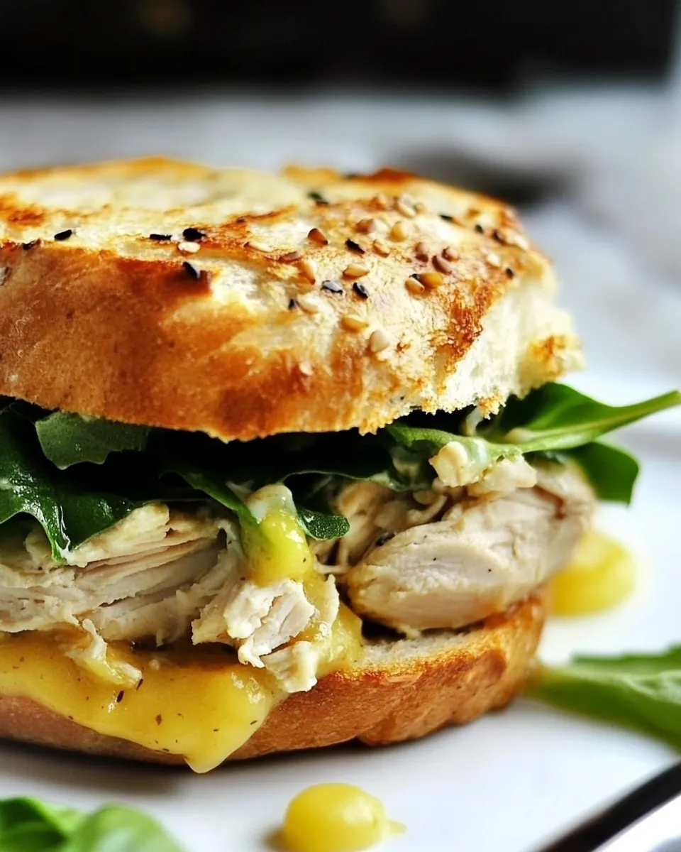 Toasted Balsamic Chicken Salad Sandwich