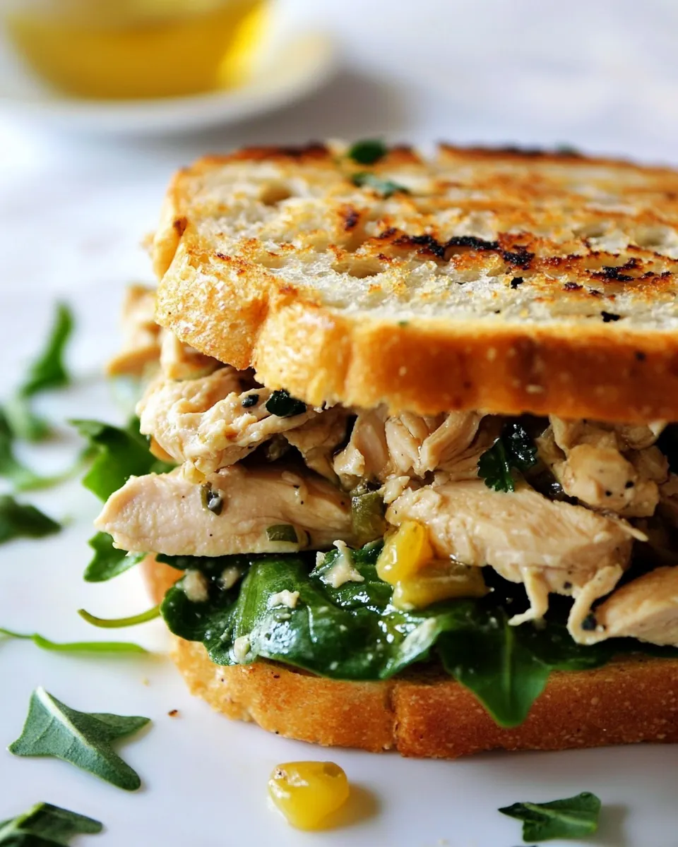 Toasted Balsamic Chicken Salad Sandwich