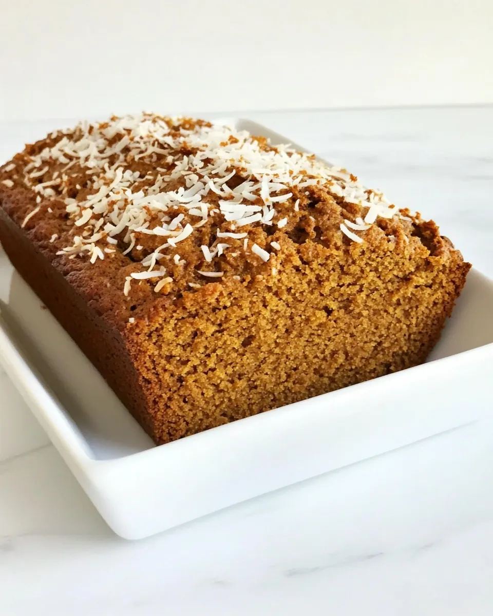 Toasted Coconut Pumpkin Bread