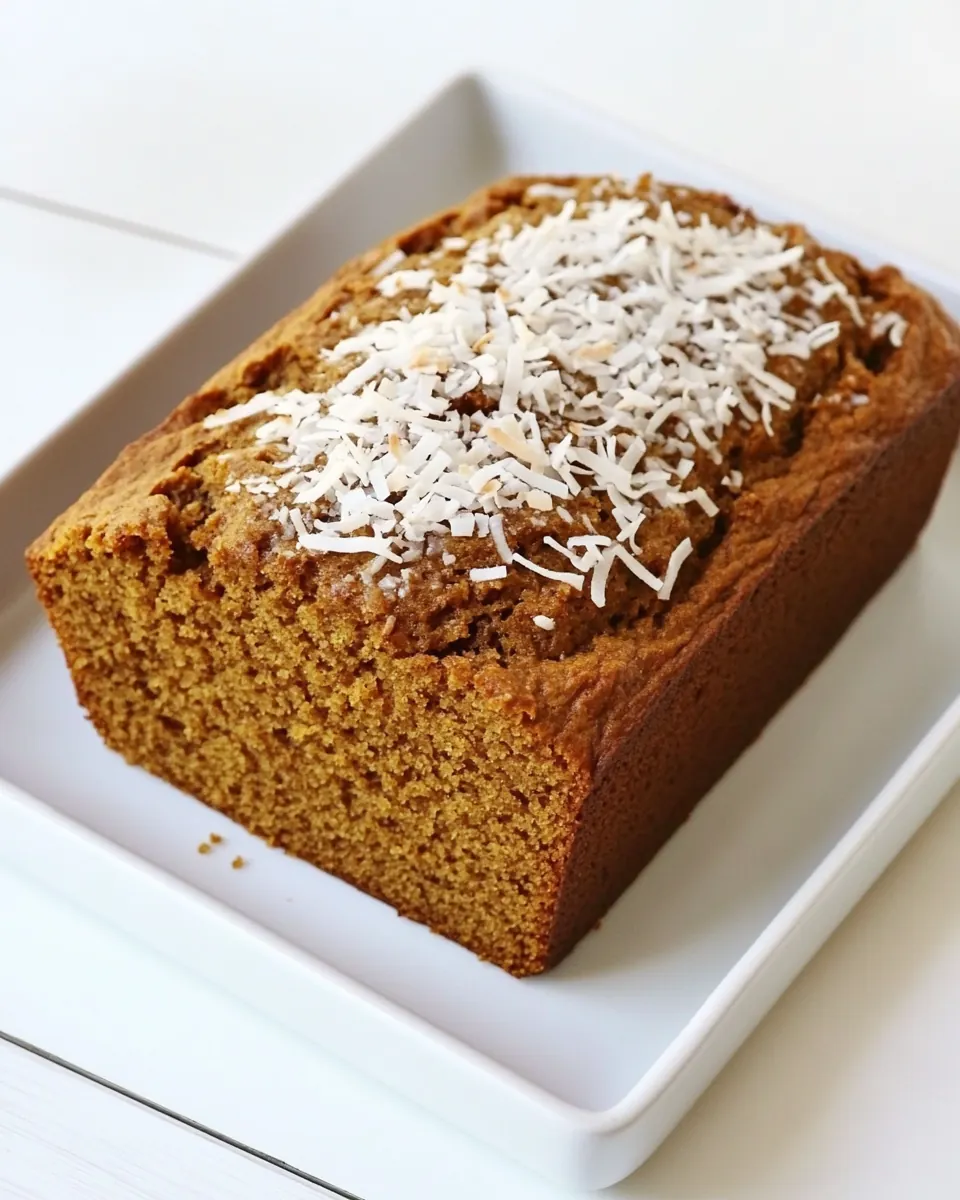 Toasted Coconut Pumpkin Bread