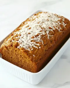 Toasted Coconut Pumpkin Bread