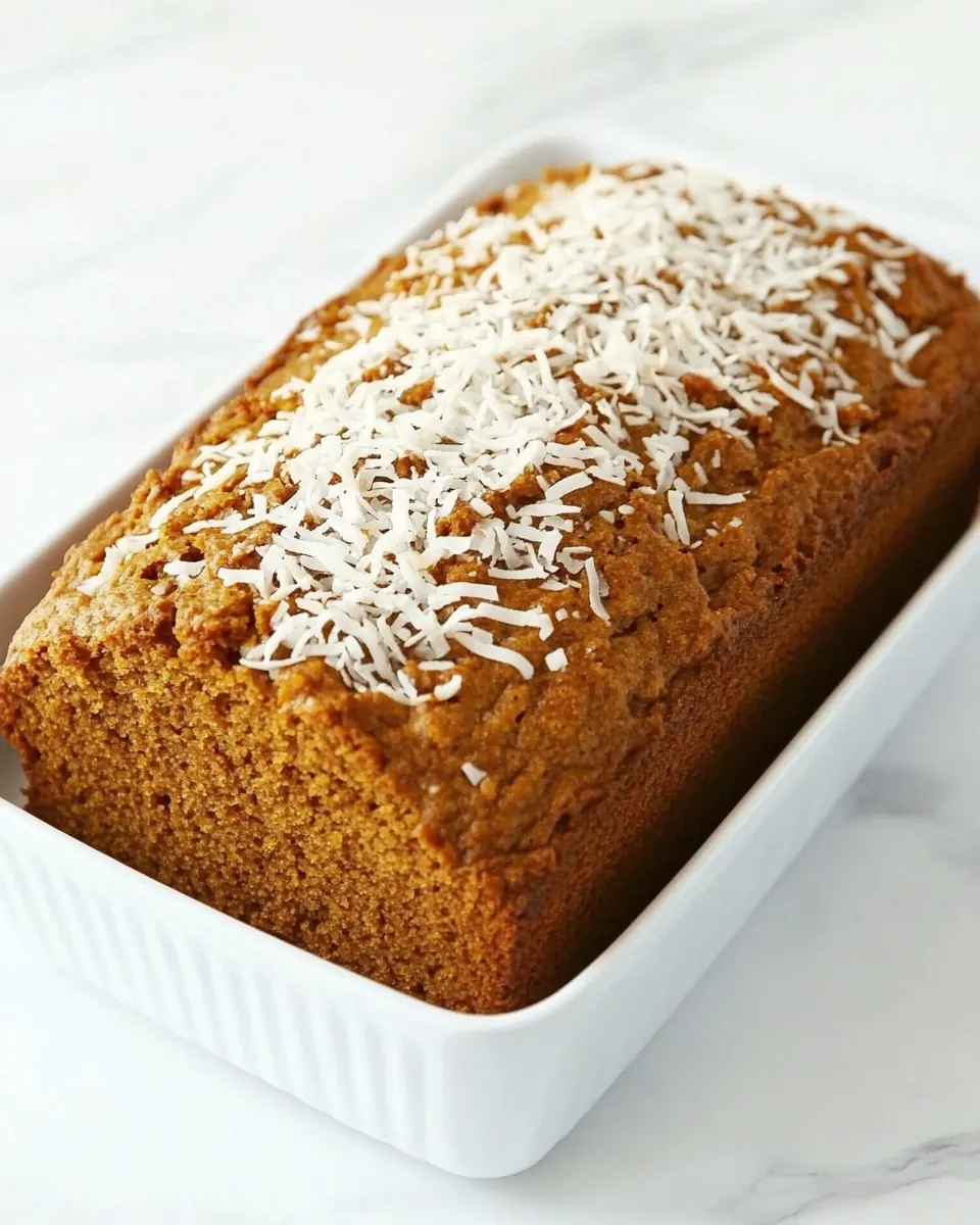 Toasted Coconut Pumpkin Bread