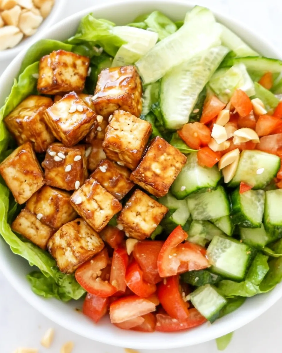 Tofu Salad with Savory Dressing