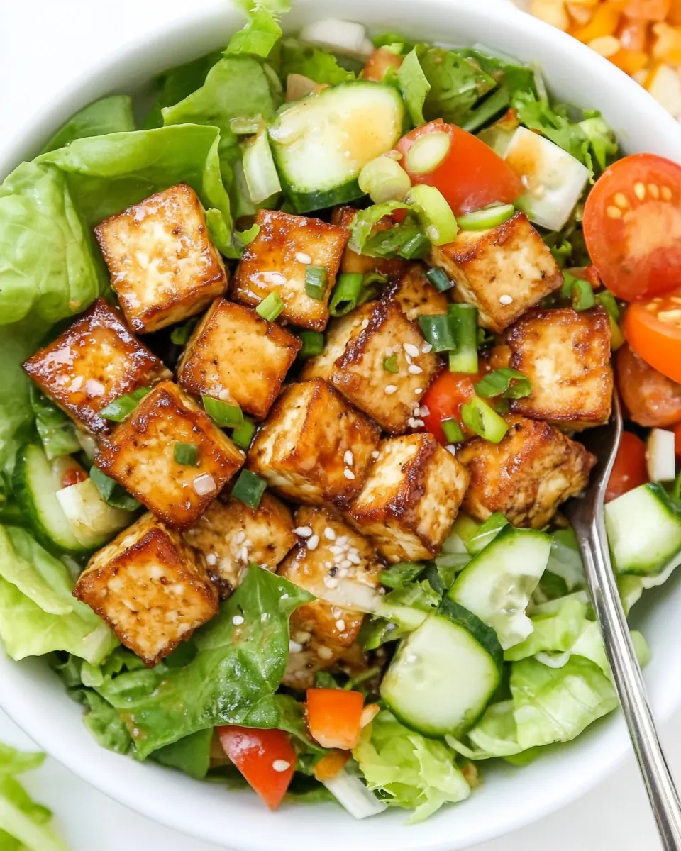 Tofu Salad with Savory Dressing