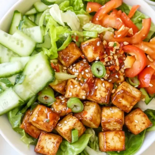 Tofu Salad with Savory Dressing
