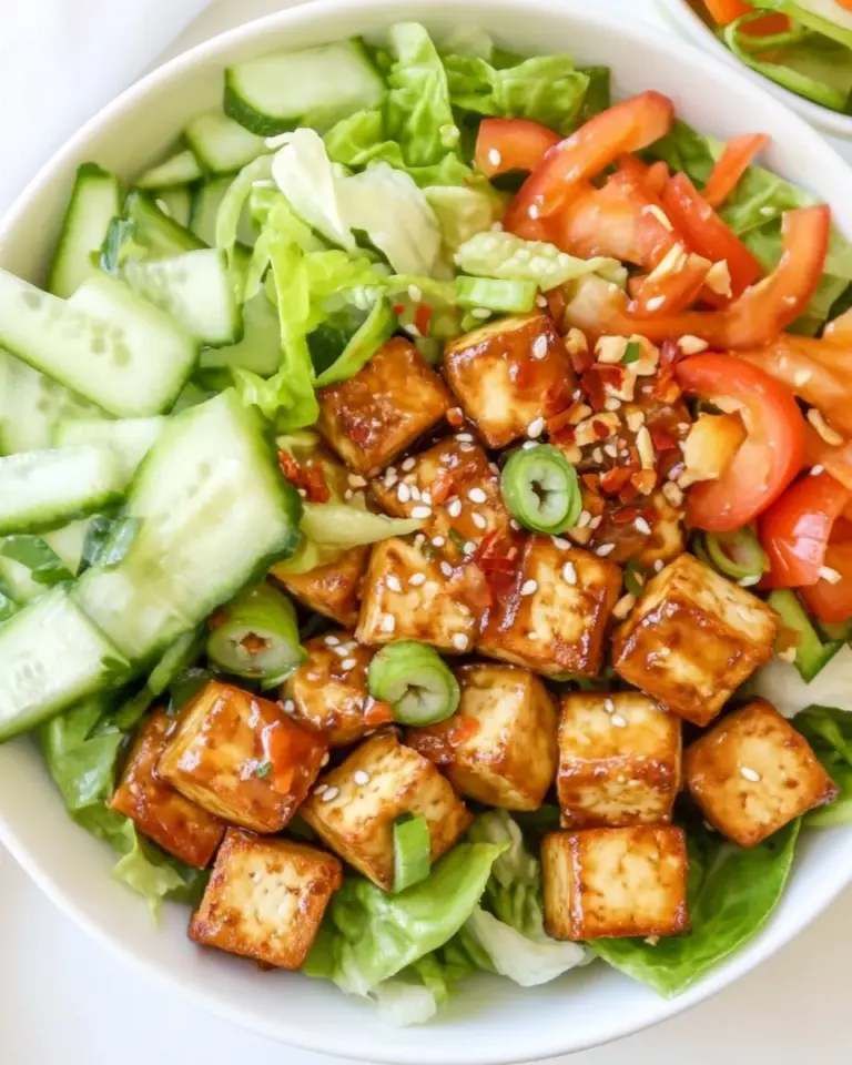 Tofu Salad with Savory Dressing
