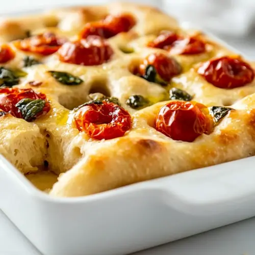 Tomato Basil Focaccia Bread