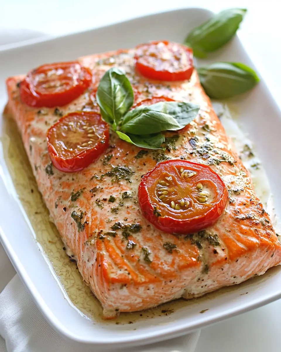 Tomato Basil Salmon