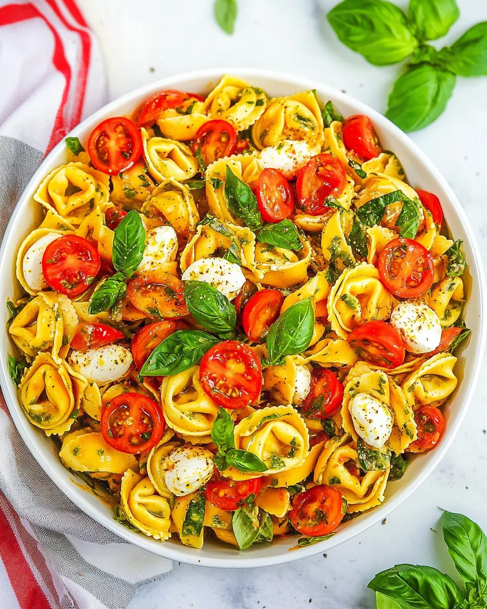 Tortellini Caprese Pasta Salad
