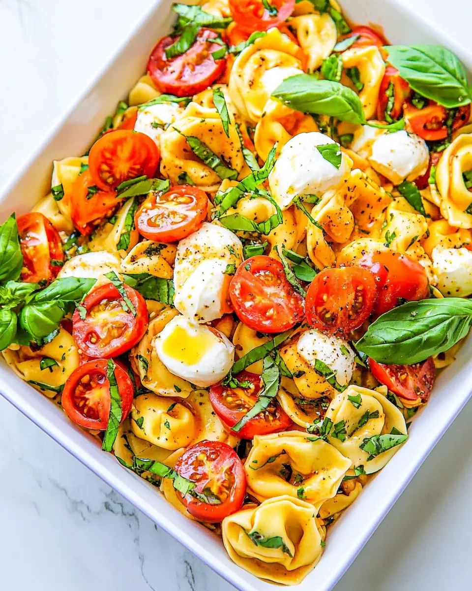 Tortellini Caprese Pasta Salad