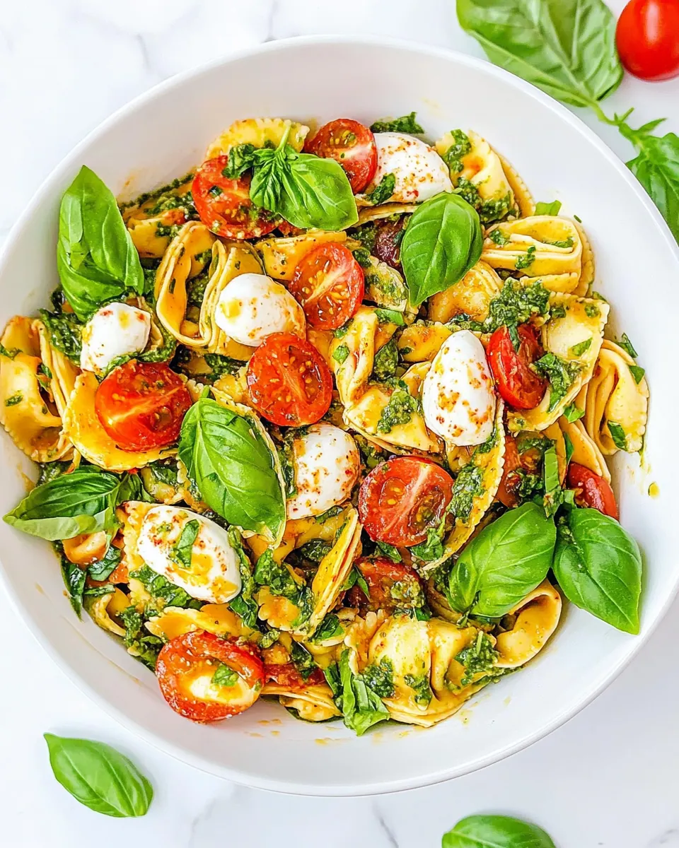 Tortellini Caprese Pasta Salad