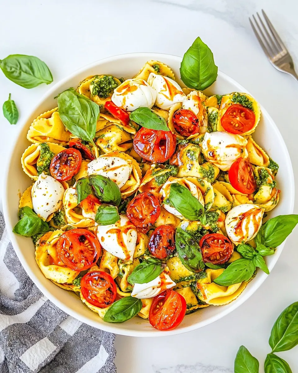 Tortellini Caprese Pasta Salad