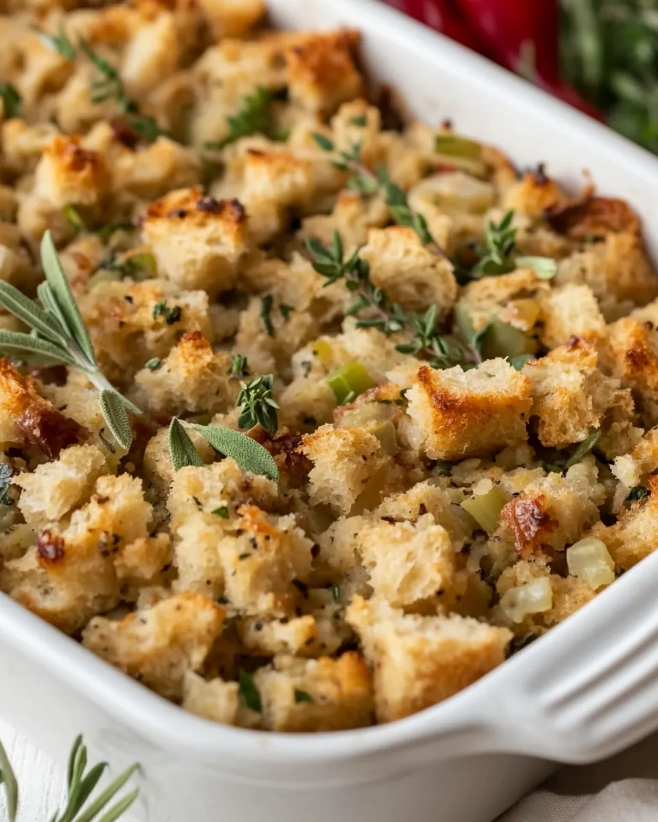 Traditional Bread Stuffing with Herbs