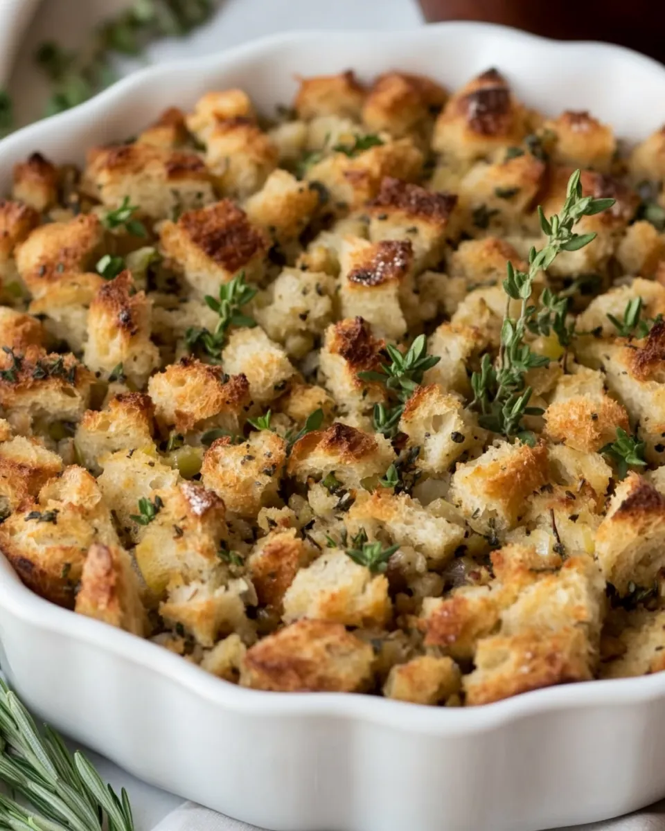 Traditional Bread Stuffing with Herbs