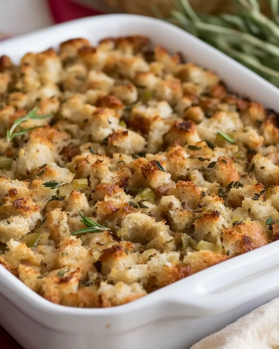 Traditional Bread Stuffing with Herbs