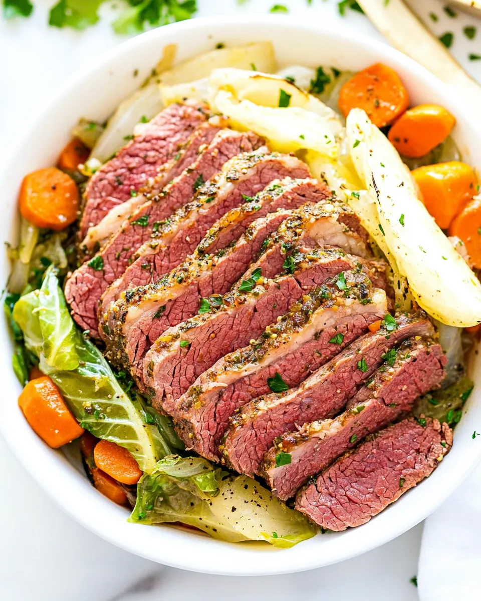 Traditional Corned Beef Cabbage