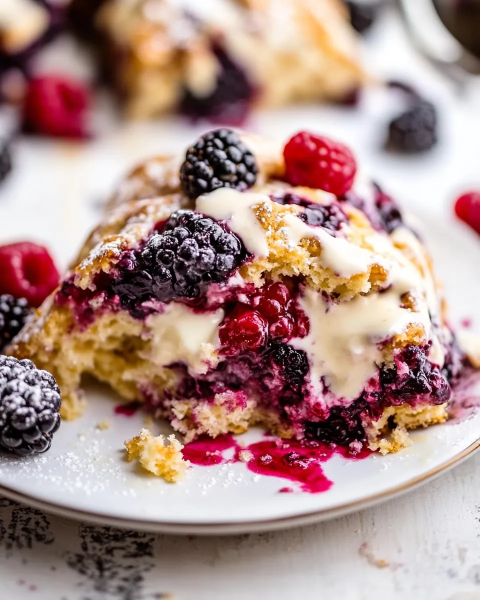 Triple Berry Buttermilk Scones