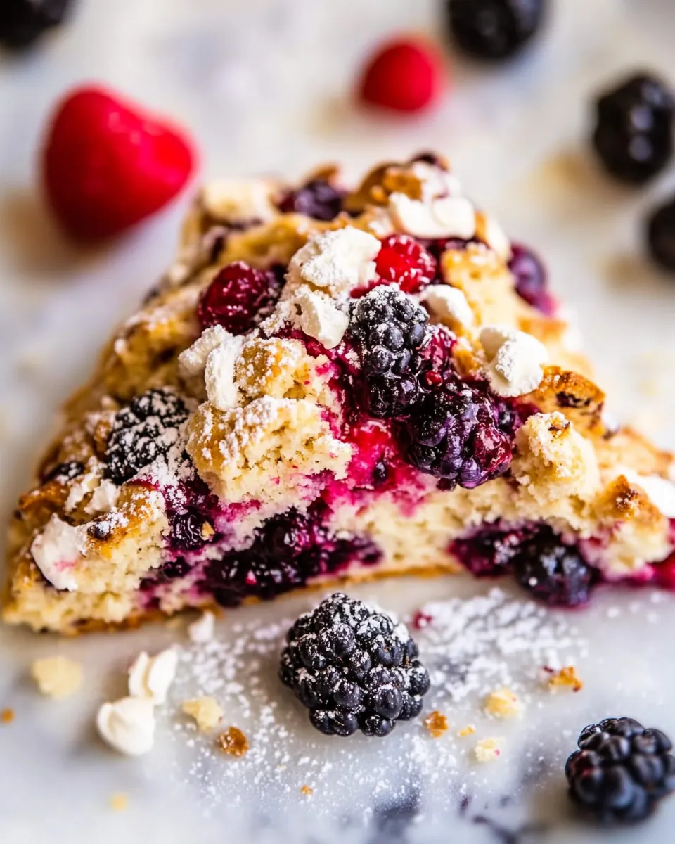 Triple Berry Buttermilk Scones