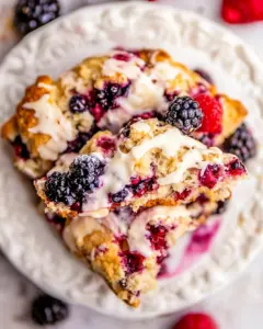 Triple Berry Buttermilk Scones