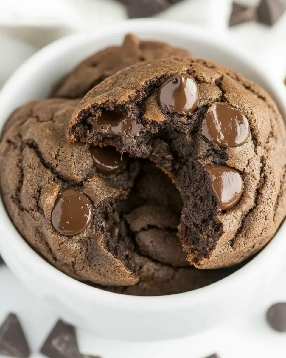 Triple Chocolate Cookies